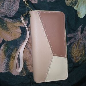 Elegant Pink and Cream Women's Wallet